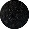 Ekena Millwork Baile Ceiling Medallion (Fits Canopies up to 6"), Hand-Painted Jet Black, 31 1/4"OD x 2 1/4"P CM31BABLF - alternate 1
